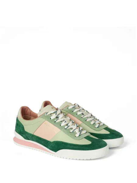 Sneakerși Paul Smith din piele de căprioară verde