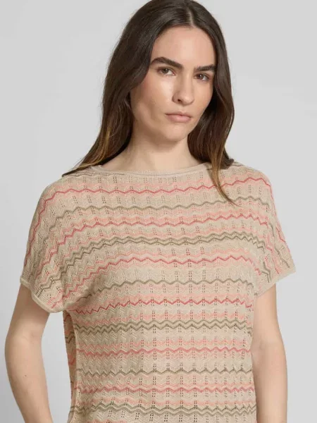 Dzianinowy sweter S.oliver Black Label z nadrukiem