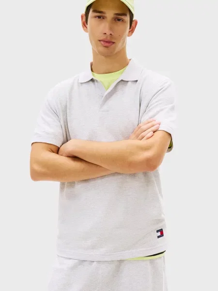 Поло Tommy Jeans серое