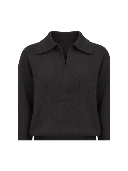Koszulka polo Victoria Beckham szara
