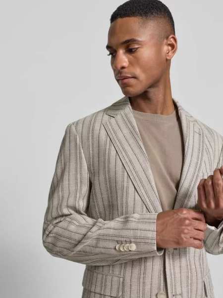 Marynarka na 2 o kroju slim fit z z patką Model CIDATA' Cinque