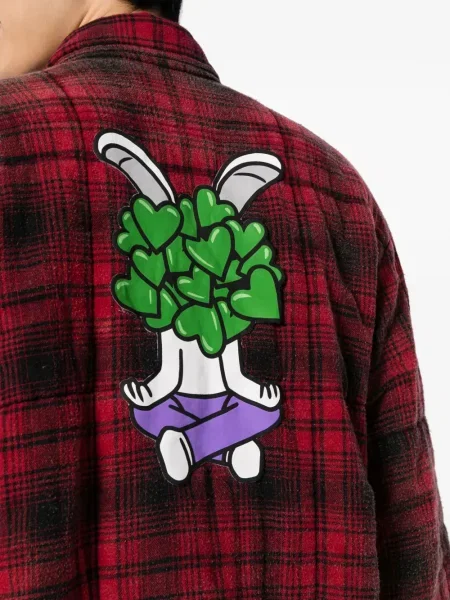 Cămașă Natasha Zinko în carouri roșu