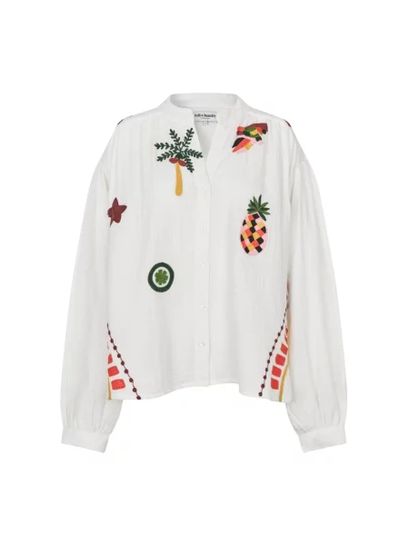 Koszula Lollys Laundry beżowa