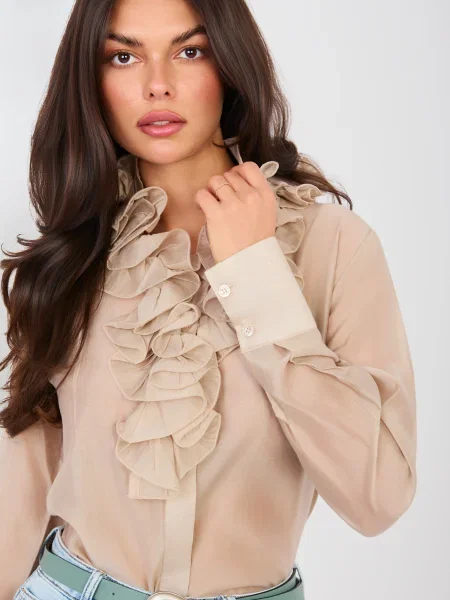 Bluză Factory Price cu volane bej