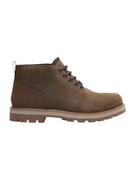 Botki Timberland skórzane brązowe