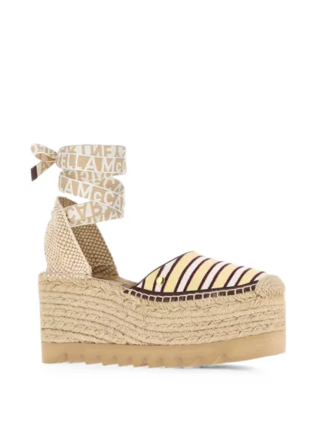 Espadrile Stella Mccartney cu dungi cu platformă
