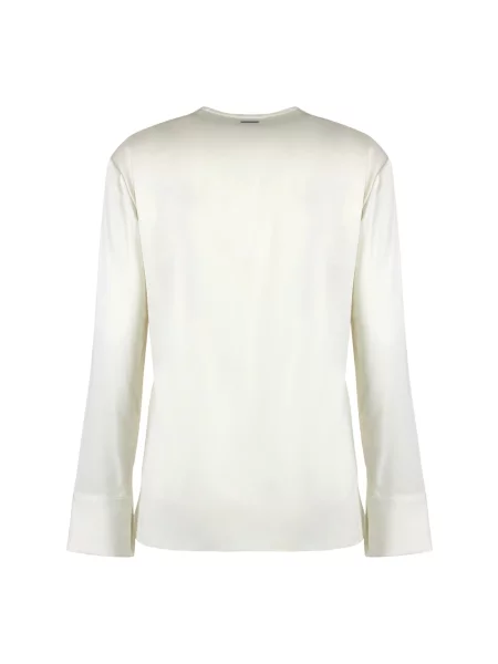 Calvin Klein Bluzka Z Satyny gruen biała