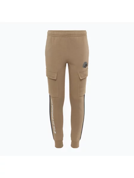 Spodnie dziecięce Nike Sportswear Standard Issue Cargo khaki beżowe
