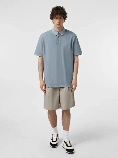 Поло Armani Exchange голубое