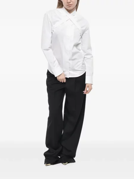 Bluză Off-white din poplin alb