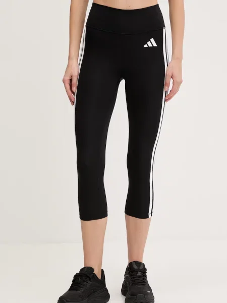 ADIDAS PERFORMANCE Športové nohavice Optime Essentials / biela čierna
