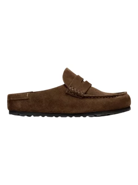 Klapki mules Birkenstock brązowe