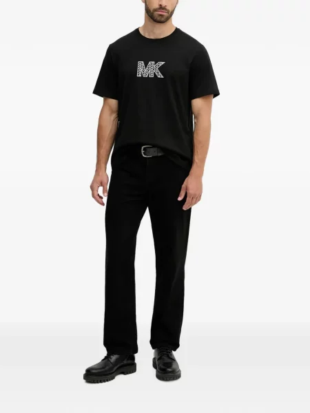 Tricou Michael Kors cu autograf negru