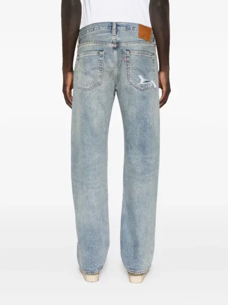 Blugi Levi's® cu 5 buzunare zdrențuiți albastru
