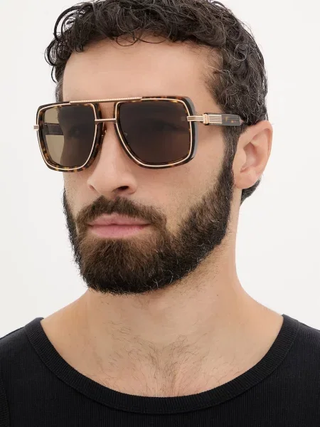Balmain ochelari de soare SOLDIER auriu maro