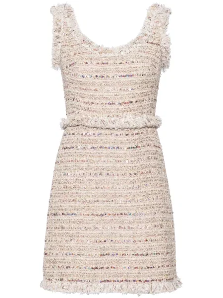 Rochie Giambattista Valli cu paiete din tweed de costum