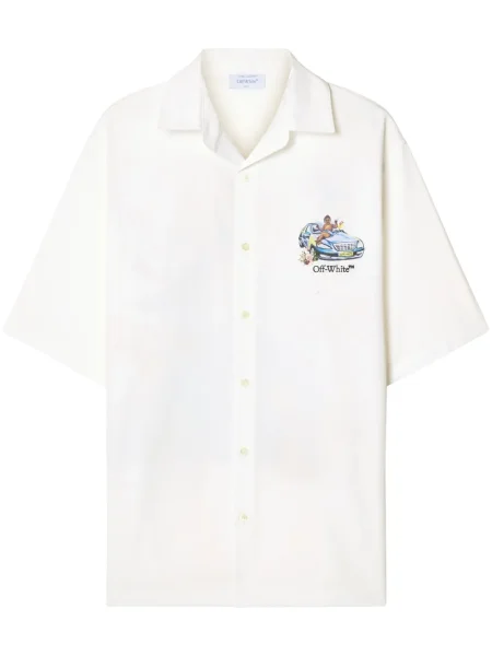 Риза Off-white бяло