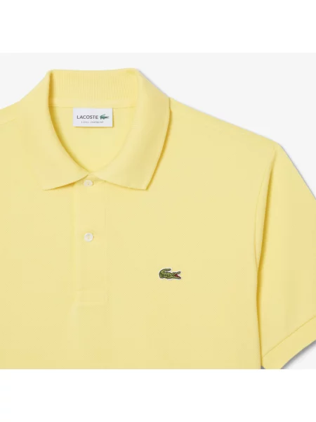Lacoste Koszulka Polo Oryginał Petit Piqué żółta