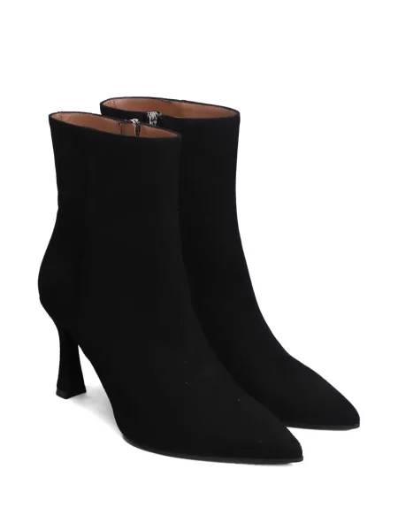 Botine Evaluna din piele de căprioară negru