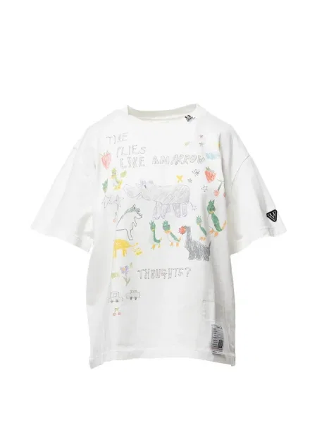 Tricou Maison Mihara Yasuhiro cu imagine alb