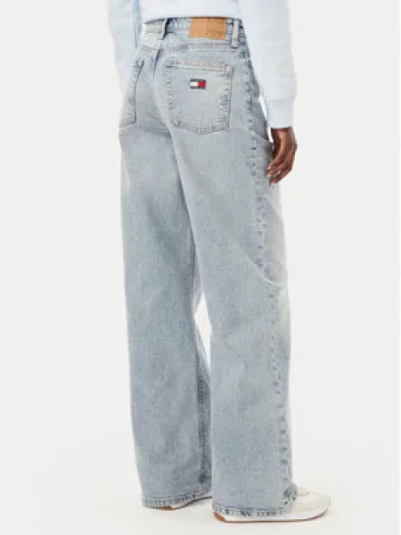 Tommy Jeans Jeans hlače Wide Leg modra