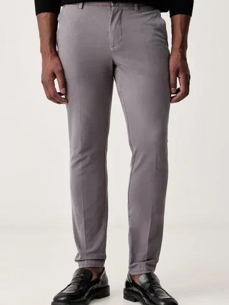 BOSS pantaloni chinos pentru bărbați din cu gri