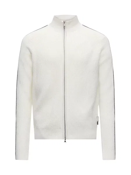 JACK & JONES Geacă tricotată JCOTRACE crem / metalic gri