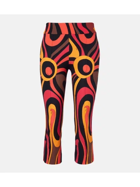 Pantaloni Pucci din jerseu portocaliu