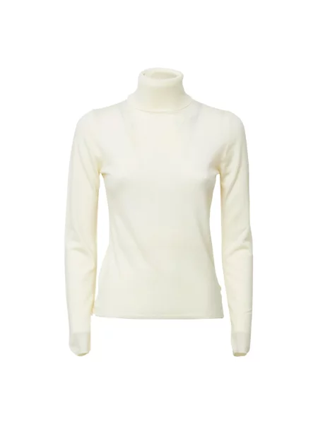 Sweter z golfem Zanone do golfa biały