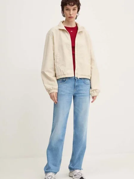 Tommy Jeans basic tričko dámske s elastanom