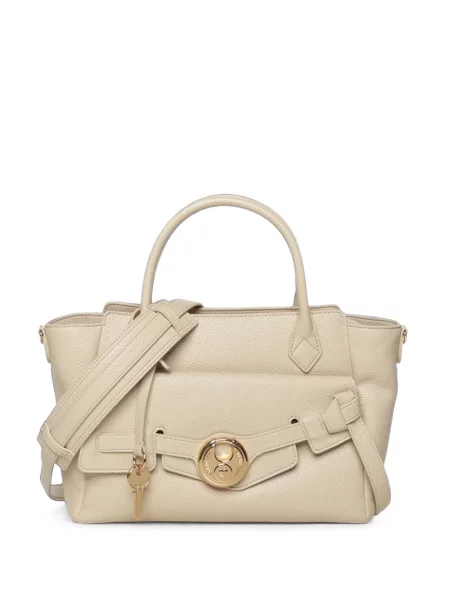 Geantă shopper Love Moschino cu autograf