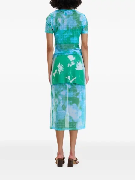 Tricou Ph5 cu model floral cu imagine plasă verde