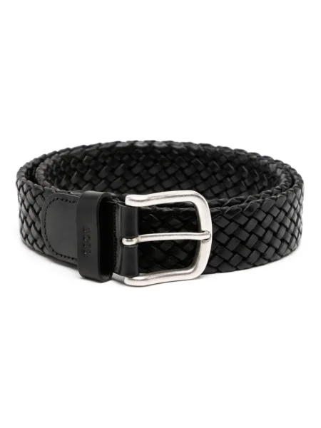 Cu centură curea Boss din piele negru