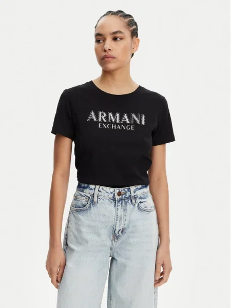 Armani Exchange tričko čierna