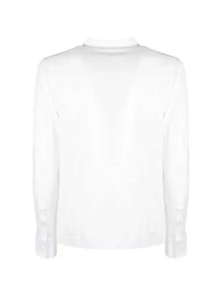 Polo Cruciani lung alb