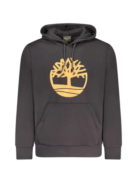 Bluza z kapturem Timberland z nadrukiem czarna