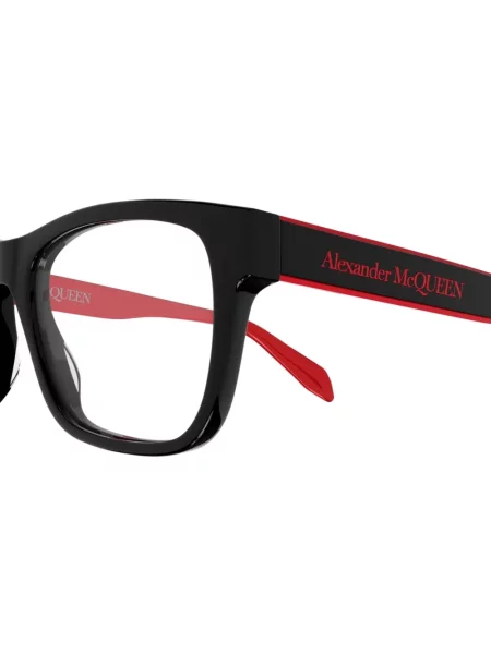 Ochelari de soare pătrați Alexander Mcqueen negru