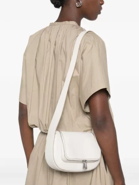 Body Anya Hindmarch din piele alb