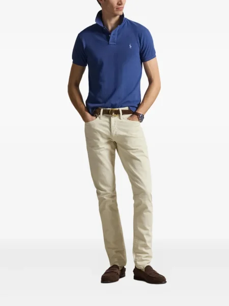 Șapcă Polo Ralph Lauren cu broderie din țesătură twill în carouri albastru