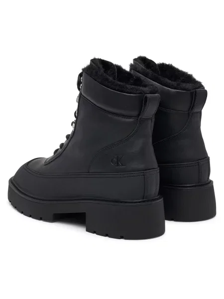 Gležnjarji Calvin Klein Chunky Hiking Lup Boot Lth Wl Em črna