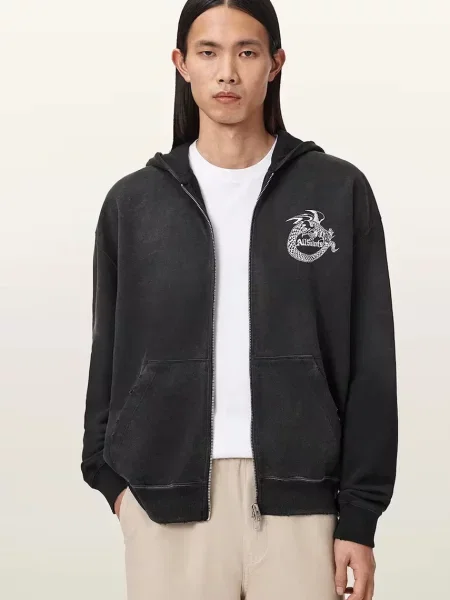 AllSaints hanorac de TERRA negru