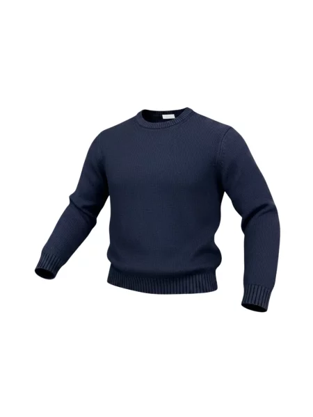 Sweter Aspesi wełniany chunky niebieski