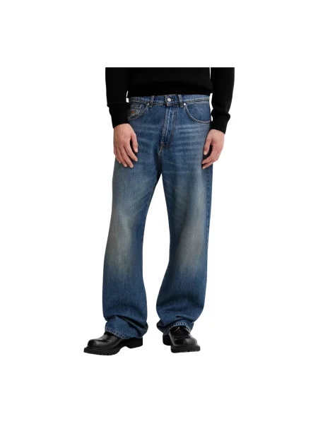 Jeansy straight leg Msgm niebieskie
