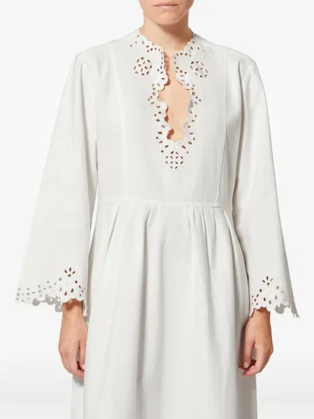 Rochie midi Marant Etoile până la genunchi de costum alb
