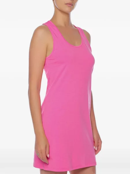 Rochie mini Moschino cu autograf roz