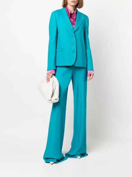 Sacou Alberta Ferretti albastru