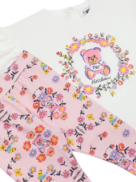 Pantaloni copii Moschino alb