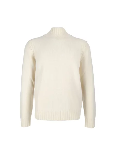 Sweter Ballantyne wełniany biały