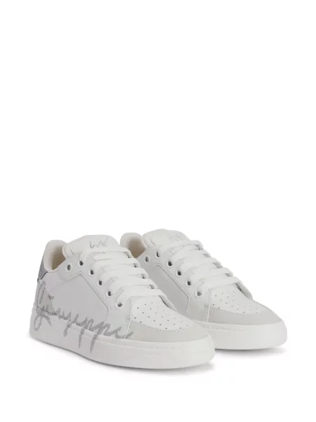 Sneakerși Giuseppe Zanotti cu imagine alb