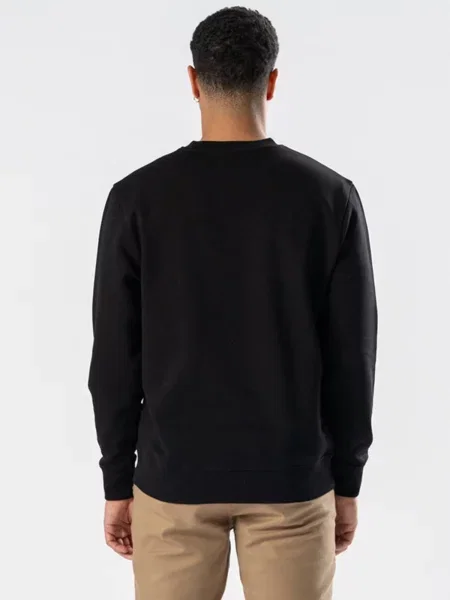 TEESHOPPEN Pulover Sweatshirt Crewneck negru